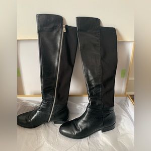 Michael Kors black leather boots